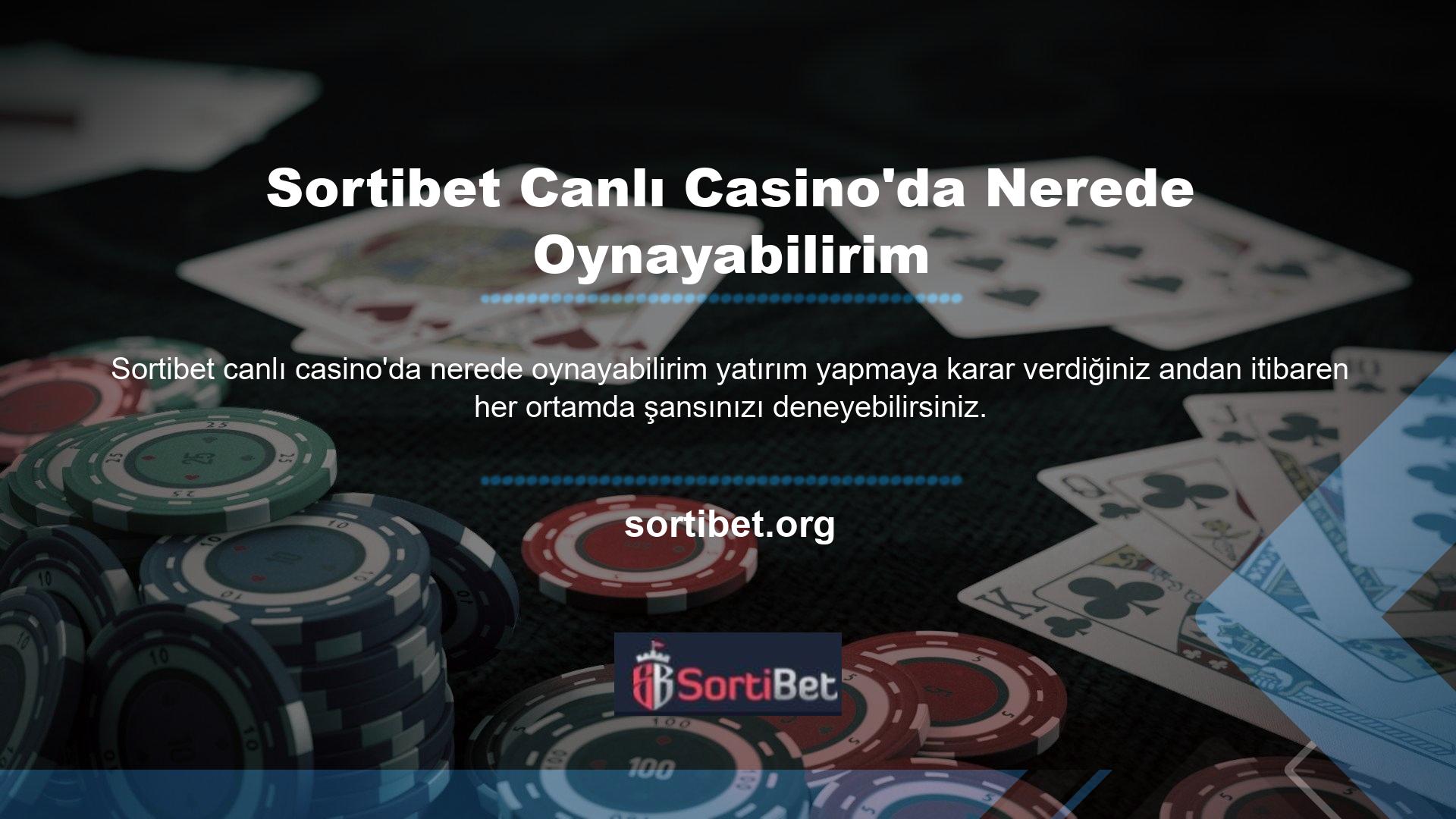 Canlı casinoları nerede oynayabilirim Yabancı casino siteleri bu soruya Türkçe bir cevap oluşturmuştur